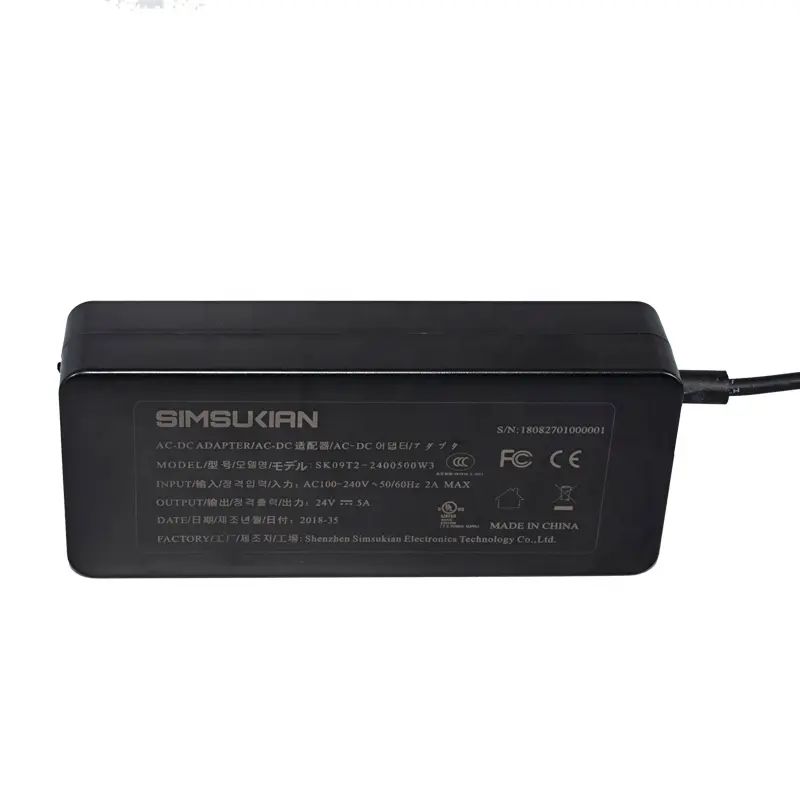 120w multifunctional universal ac dc power adapter ac/dc adaptor 3.75a 24v 5a power 5amp adapter powermaster