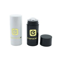 15g 30g 50g 75g Rond de couleur personnalisé Twist up Bouteille d'emballage cosmétique vide de conteneur de bâton de déodorant