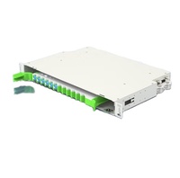 Caja de terminales ODF de fibra óptica Simplex Duplex SC ST SC FC Montaje en rack Cables FO Marco de distribución de 19 pulgadas