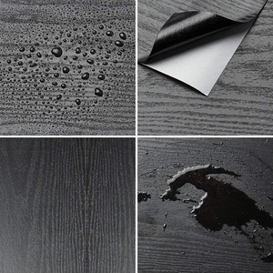 Özelleştirilebilir Ahşap Desenli PVC Duvar Mobilya Çıkartmaları - Su Geçirmez Nem Önleyici Kendinden Yapışkanlı Kalınlaştırılmış Dolap Daire - Product Image 2