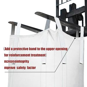 ถุงบรรจุของขนาดใหญ่, ถุงบรรจุของแบบหนาพิเศษ 1.5 ตัน, ผลิตจากโพลีโพรพิลีนทอ, ออกแบบให้มีค่าความปลอดภัยสูง, ปากถุงแบบดัฟเฟิลพร้อมช่องระบายน้ำด้านล่าง - Product Image 6