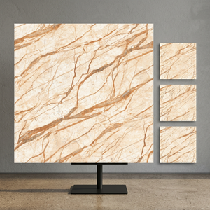 Mecedonia Metallic Finish 24x24inch Polished Porcelain Tiles Contemporary Interior Floor Design 8mm - Product Image 2