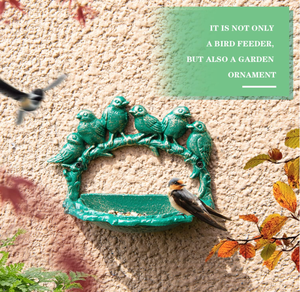 Cast Iron <strong>Wall</strong> Mounted <strong>Bird</strong> <strong>Feeder</strong> Cute <strong>Bird</strong> Decor Small Water Bath <strong>Wall</strong> Hanging Fence <strong>Mount</strong> <strong>Bird</strong> Bath <strong>Feeder</strong> - Product Image 4