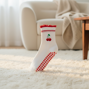 Chaussettes de <span class=keywords><strong>yoga</strong></span> antidérapantes en coton respirant pour Pilates, fitness, barre, danse, entraînement, studio, maison - Product Image 5