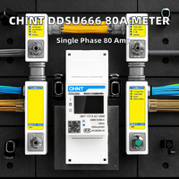Compteur numérique monophasé CHINT DDSU666 sur rail DIN 230V 80A 1.5(6)A Modbus RS485 Affichage numérique 0-99999kWh