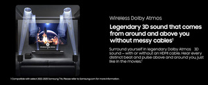 ระบบลำโพงเสียงโฮมเธียเตอร์ <span class=keywords><strong>Samsung</strong></span> HW-Q990F ซาวด์บาร์พร้อมซับวูฟเฟอร์และลำโพงด้านหลังซับวูฟเฟอร์แบบไร้สายสำหรับโปรเจ็กเตอร์ - Product Image 3