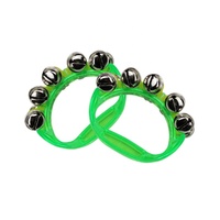 Manufacturer Direct Sales Percussion Instrument Performance Plastic Multi-color Hand Bell Tambourine