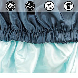 Wholesale Custom Logo Reversible Double Layer Satin <strong>Bonnets</strong> Night Sleep Cap Hair <strong>Bonnet</strong> with Soft Elastic Band - Product Image 4