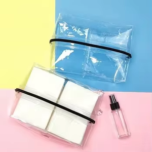 Vente en gros de pochettes d'emballage en papier EVA PVC écologiques sacs à fermeture éclair pochette d'emballage réutilisable en PVC pour les voyages et le <span class=keywords><strong>shopping</strong></span> - Product Image 1