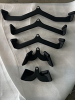 Mag Grip Ensemble de 5 barres de traction latérale en acier, poignées T et V pour câble de musculation - pour curls biceps, triceps, tractions latérales et exercices dos
