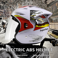 Casque de moto demi-face léger en ABS de qualité pour jeunes, idéal pour la ville et le quotidien, vente en gros