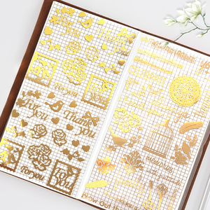Autocollants en feuille d'or ronds transparents en PVC Waterproodf personnalisés - Product Image 6