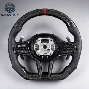 Volante de Coche Personalizado de Cuero y Fibra de Carbono para BMW X6 G06 X7 G07 G16 Serie 8 G87 M2 M1 M2 Lci F80 M3 G80 M5 M7 G20 - Product Image 3