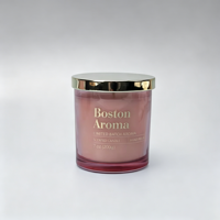 Bougie en cire de soja 100% biologique parfumée au matcha, dans un bocal en verre, sans fumée, pour l'aromathérapie, idéale pour les fêtes, le Nouvel An et l'intérieur.