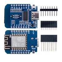 D1 Mini ESP-12 CH340G V2 USB Carte de développement sans fil NodeMCU Lua Things Carte Internet 3.3V, ESP8266 Module avec broches arduino