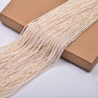 Vente en gros de petites perles plates de 1,8 à 2 mm, chaîne de clavicule, bijoux pour femmes, perles naturelles, perles d'eau douce, mini perles d'eau douce