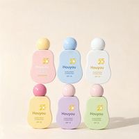 Flacon de crème solaire en plastique de 50 ml avec bouchon rond, design unique et luxueux, toucher doux, rechargeable, flacon de lotion en plastique rose