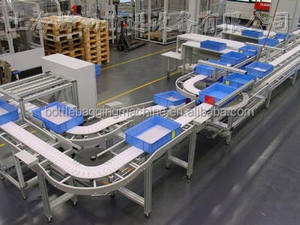 Sistema de transportador flexible higiénico fácil de limpiar para la industria láctea de bebidas - Product Image 4