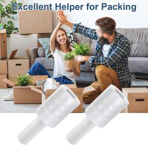 Rollo de Film Estirable Ecológico, Reciclable y Desechable, con Asa, Grueso, de Alta Resistencia Industrial, Autoadhesivo - Product Image 3