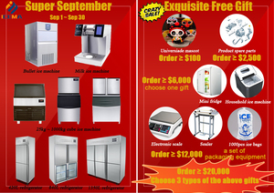 Machine à glaçons à haut rendement de 1 tonne Machine à glaçons Big Cube Super september - Product Image 2