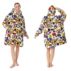 Oversized <strong>Blanket</strong> <strong>Hoodie</strong> for Adults Winter Plus Size <strong>Women</strong> Hoodies Man Wearable <strong>Hoodie</strong> <strong>Blanket</strong> with Sleeves Halloween Loungewear - Product Image 4