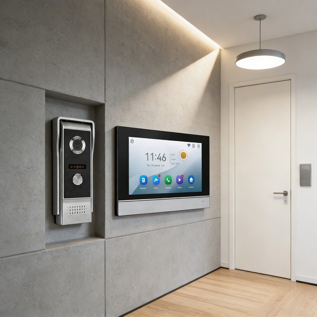 7 Inch Interoperability With IOT Devices Whole Home System Integrated Solution Smart Video Doorbell Intercom System
