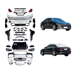 Modificación de coche W221 2008-2013, actualización a W223, parachoques delantero, capó, guardabarros, parachoques trasero, kit de carrocería para Benz - Product Image 1