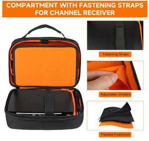 3 Slots <b>Wireless</b> <b>Microphone</b> Carrying Case <b>Microphone</b> Storage Bag Fits for 3 Mic Portable Mic case for Singing - Product Image 4