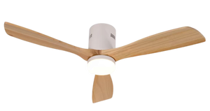 3 Blade Wood <b>Ceiling</b> <b>Fan</b> <b>Light</b> <b>Remote</b> <b>Control</b> Reversible Low Noise DC Motor Modern 6-Speed 52-Inch Blade Living Room - Product Image 3