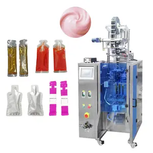 Otomatik düzensiz şekil yan sızdırmazlık poşet krem sıvı kozmetik losyon yarı-sıvı paketleme makinesi