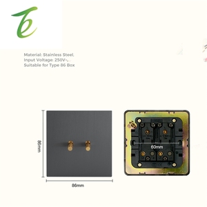 Avoir Prise Murale USB Grise Vintage 220V Europe FR avec Interrupteur à Levier Doré 1 Gang 2 Voies 16A Certifié CE Type 86 - Product Image 5