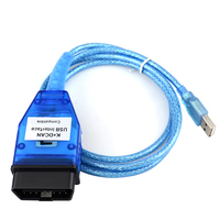 Câbles USB OBD 2 pour Inpa pour BMW K+DCAN, Interface de Diagnostic USB pour BMW E46 K+CAN K CAN, Puce FTDI FT232, Scanner OBD2