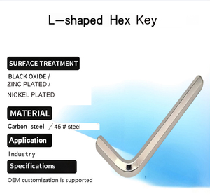 Llave hexagonal de acero en forma de L de doble extremo de 3 mm - Product Image 6