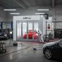 Four de peinture automobile à aspiration complète avec filtre haute efficacité, cabine de peinture par pulvérisation, certifié CE ISO, meilleures ventes