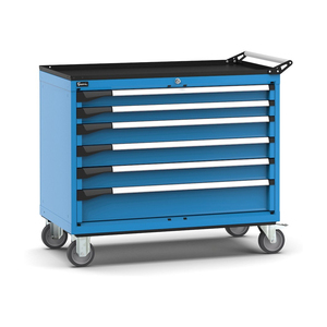 Chariot à outils Fami Master avec 6 tiroirs à extension réglable, bleu, 1020x573x922mm - Product Image 1