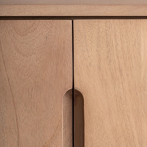 Natural Mango Wood <b>Sideboard</b> Cabinet with 4 Doors - Product Image 5