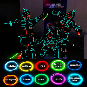Traje LED luminoso con capucha para <span class=keywords><strong>hombre</strong></span>, iluminación brillante, tira fría, luces LED, decoración para fiesta <span class=keywords><strong>de</strong></span> baile - Product Image 1