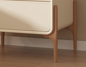 Mesa auxiliar minimalista moderna de madera maciza para dormitorio Mesita de noche simple para apartamento en casa - Product Image 5
