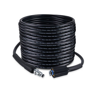 Tuyau de nettoyeur haute pression Mingou 180 bars 2600 PSI 60C pour lavage de voiture, tuyau PVC haute pression - Product Image 1