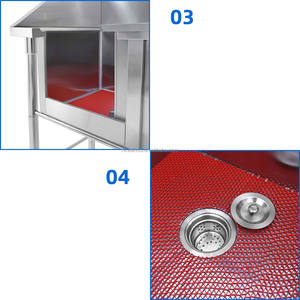 Baignoire professionnelle en acier inoxydable pour toilettage canin, station de lavage pour chiens, baignoire de toilettage pour animaux de compagnie - Product Image 3