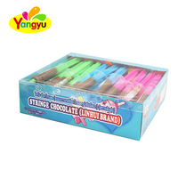 Vente chaude Coloré Seringue Ballon Jouet Liquide Bonbons avec Sauce Au Chocolat