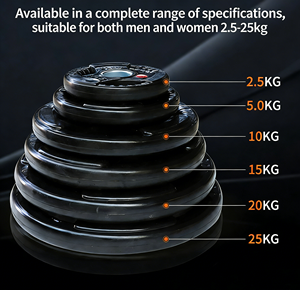 Haltères en caoutchouc noir XFY 5-100LB réglables avec noyau en fonte pour l'entraînement de musculation, poignée durable antidérapante et confortable - Product Image 4