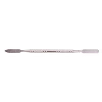 Outils de nail art à double tête en acier inoxydable pour poudre acrylique, gel UV liquide, cuillère, spatule, stylo à points