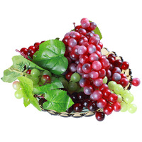 Simulation de fruit, bouquet de Raisin en PVC avec Raisin givré, faux Fruit