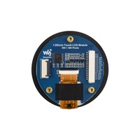 Module d'affichage LCD tactile de 1,85 pouce, résolution 360 * 360, 262K couleurs, communication QSPI et I2C, puce de contrôle tactile