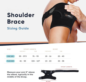 Breathable Neoprene Compression Straps Recovery <strong>Shoulder</strong> <strong>Brace</strong> for <strong>AC</strong> <strong>Joint</strong> Pain Relief, Dislocation, Arm Injury - Product Image 4