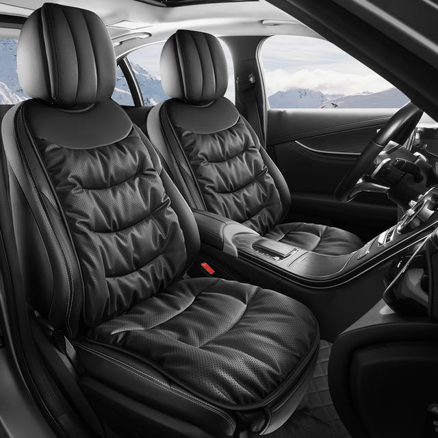 High-End All-Season Leather Car Seat Cushion Single Piece Summer Breathable Ventilation Cooling Pad Universal Non-Slip Seat