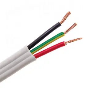 Fil et câbles électriques plats TPS Twin et Earth 450/750V 3v-90 gaine et isolation en PVC