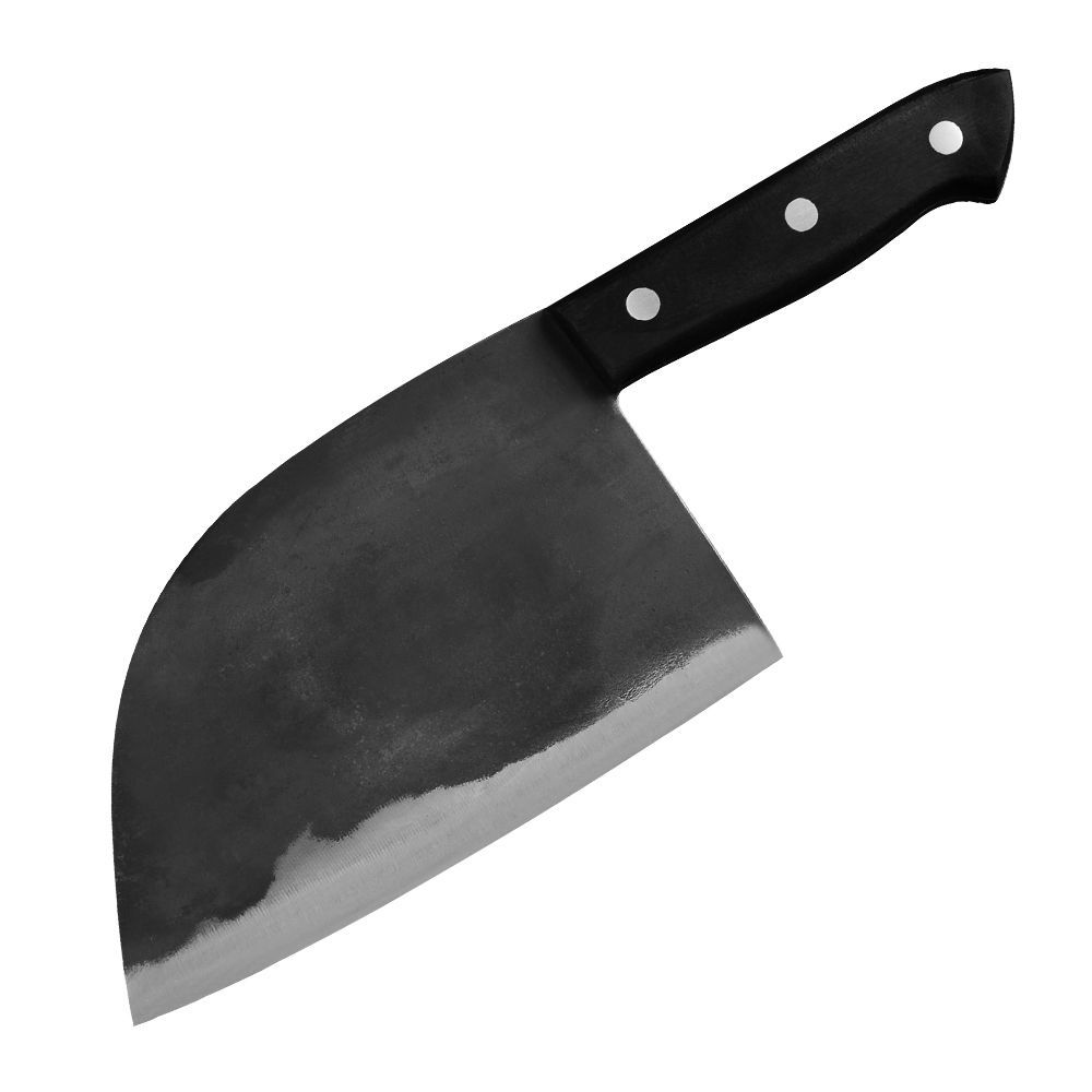 Уличные кухонные ножи для кемпинга Full Tang, измельчитель из высокоуглеродистой стали, кованый мясник, нож мясника, Сибирский шеф-нож