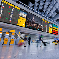 Écran LED extérieur haute luminosité IP65 pour la signalisation numérique des aéroports, des centres de transport et des stades